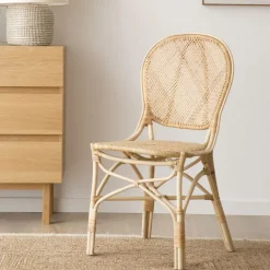 Banak Azur Chaise en rotin naturel