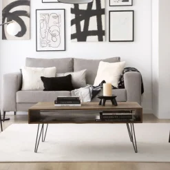 Banak Baltic Table en bois massif et métal