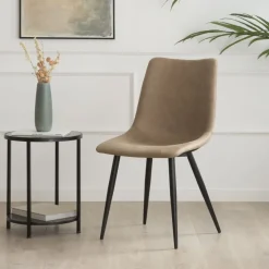 Banak Belmont Chaise rembourrée camel