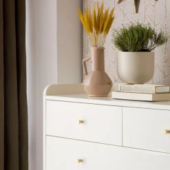 Banak Berna Commode en bois laqué blanc