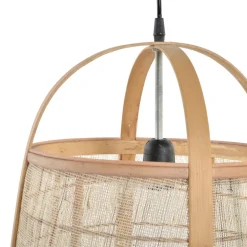 Banak Bety Lustre en bambou lin naturel marron