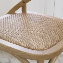 Banak Bihar Chaise en bois massif d'orme couleur naturelle