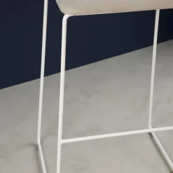 Banak Blues Tabouret haut blanc