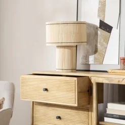 Banak Boreal Buffet en bois massif de manguier et métal