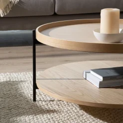 Banak Bosco Table basse en bois et métal