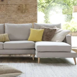 Banak Boss Canapé d'angle droit 4 places beige