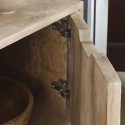 Banak Boston Buffet en bois massif de manguier et métal