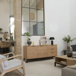 Banak Coimbra Buffet haut en bois et métal