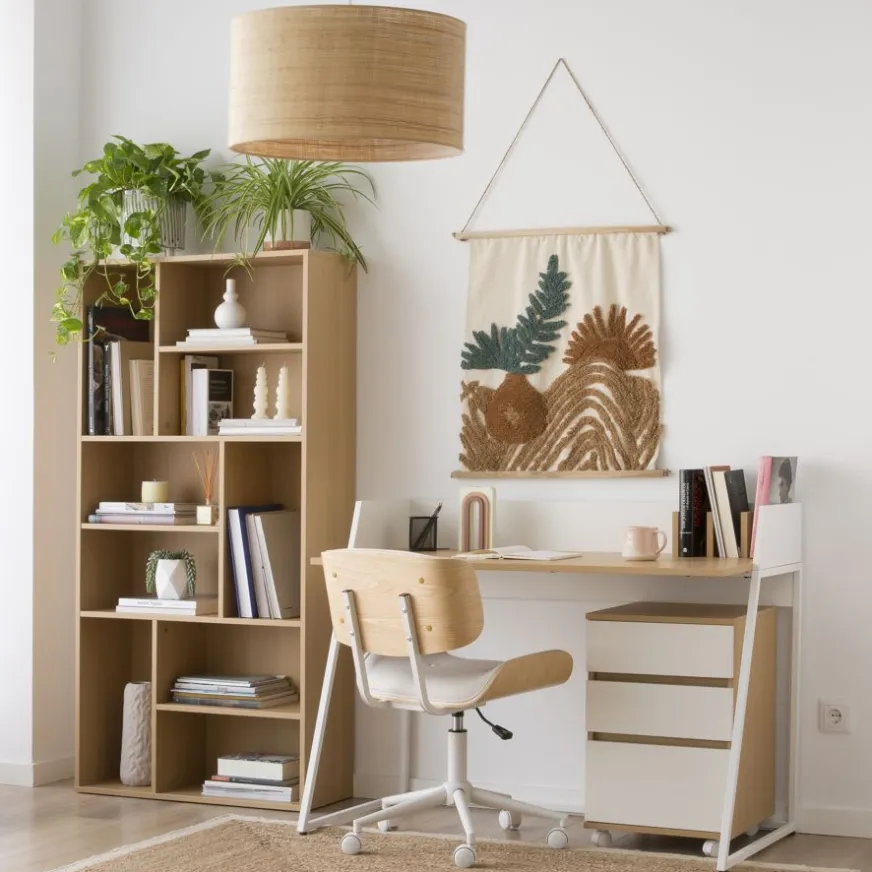 Banak Connor étagère en ch&ecirc;ne