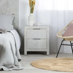 Banak Cuzco Table de nuit en bois massif