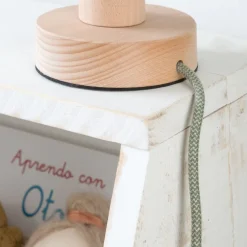 Enfant Banak Denis Lampe table naturel c&acirc;ble vert