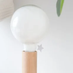 Enfant Banak Denis Lampe table naturel c&acirc;ble vert