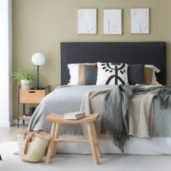 Banak Eifel Table de nuit en bois de manguier et métal