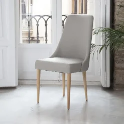 Banak Elisa Chaise rembourrée gris