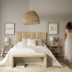 Banak Ensemble De t&ecirc;te de lit nusa et 2 tables de chevet nusa