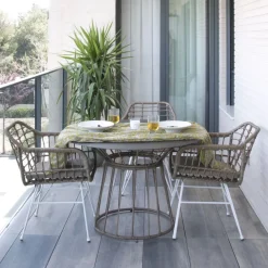 Banak Ensemble Table et 4 chaises mattia