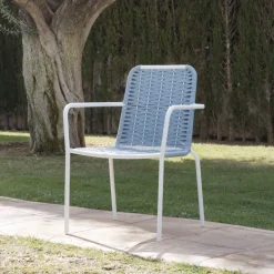 Banak Ensemble Table inset et 6 chaises mink tourmaline/blanc