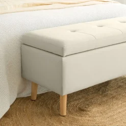 Banak Ivis Banc rembourré avec rangement beige