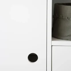 Enfant Banak Kadi Meuble enfant avec espace de rangement laqué en blanc