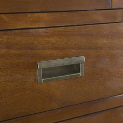 Banak Kenya Vitrine en bois de couleur teck