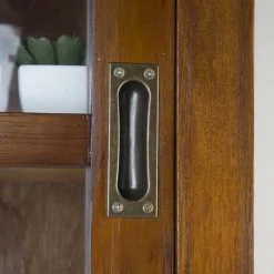 Banak Kenya Vitrine en bois de couleur teck