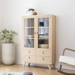 Banak Kumla Vitrine en bois couleur naturelle