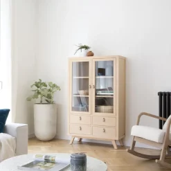 Banak Kumla Vitrine en bois couleur naturelle