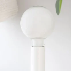 Enfant Banak Lille Lampe table blanc-c&acirc;ble anthracite