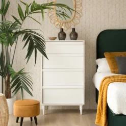 Banak Margot Chiffonnier en bois laqué blanc