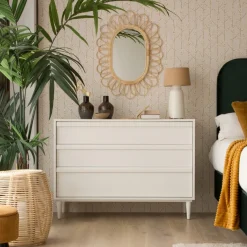 Banak Margot Commode en bois laqué blanc