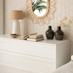 Banak Margot Commode en bois laqué blanc