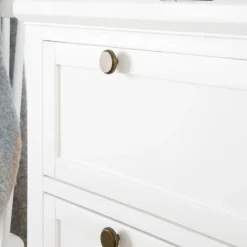 Banak Nantes Commode en bois laqué blanc