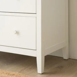 Enfant Banak Niza Commode en bois laqué blanc