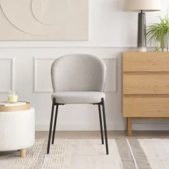 Banak Nuren Chaise rembourrée gris perle