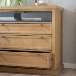 Banak Parma Commode en bois massif de manguier et métal