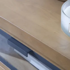 Banak Parma Commode en bois massif de manguier et métal