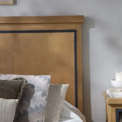 Banak Parma T&ecirc;te de lit en bois massif de manguier et métal pour lit de 150 et 160