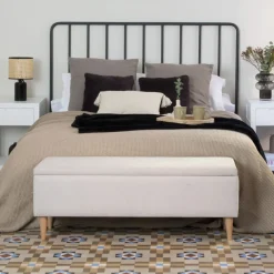 Banak Piker Banc avec coffre de rangement rembourré