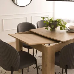 Banak Selena Table &agrave; manger rectangulaire extensible 140/200 en couleur naturelle