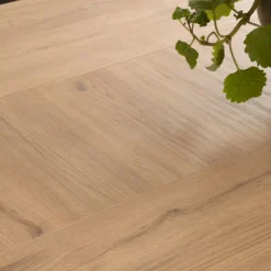 Banak Selena Table &agrave; manger rectangulaire extensible 140/200 en couleur naturelle