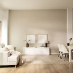 Banak Sisal Meuble tv en bois laqué blanc 200 cm