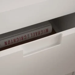 Banak Sisal Table de chevet laqué en blanc