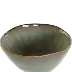 Banak Tomy Bol en grès émaillé turquoise