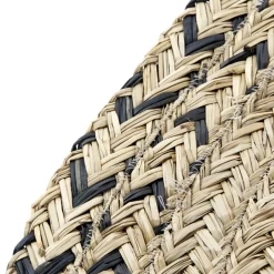 Banak Wing Tapis en fibre naturelle bicolore